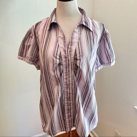 Essential DCC Women Short Sleeve Button Down Sz 2X - Picture 2 of 5